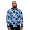 Dog Bone Paw Men's Bomber Jacket-grizzshop