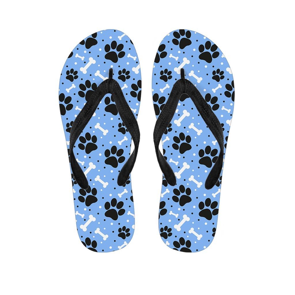 Dog Bone Paw Men's Flip Flops-grizzshop