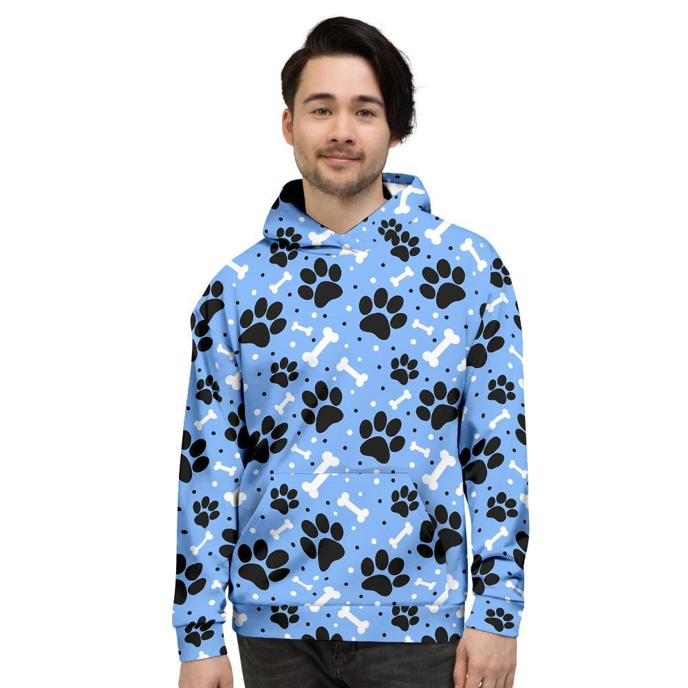 Dog Bone Paw Men's Hoodie-grizzshop