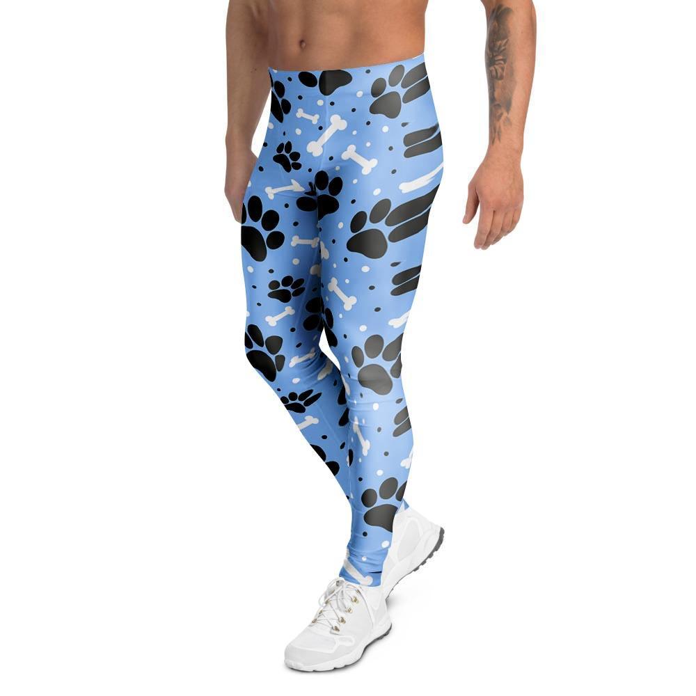 Dog Bone Paw Men's Leggings-grizzshop