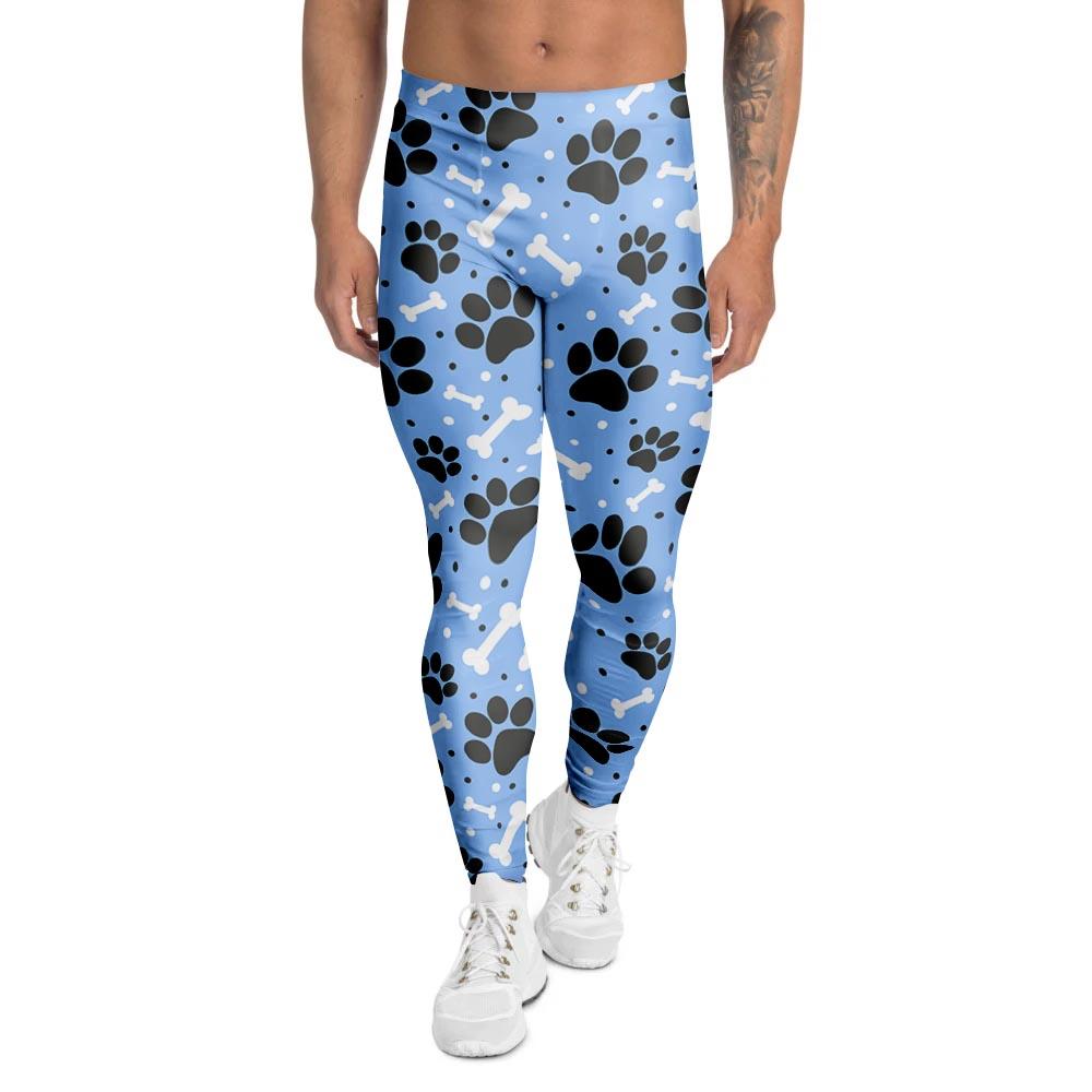 Dog Bone Paw Men's Leggings-grizzshop