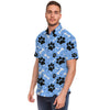 Dog Bone Paw Men's Short Sleeve Shirt-grizzshop