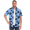 Dog Bone Paw Men's Short Sleeve Shirt-grizzshop