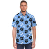 Dog Bone Paw Men's Short Sleeve Shirt-grizzshop