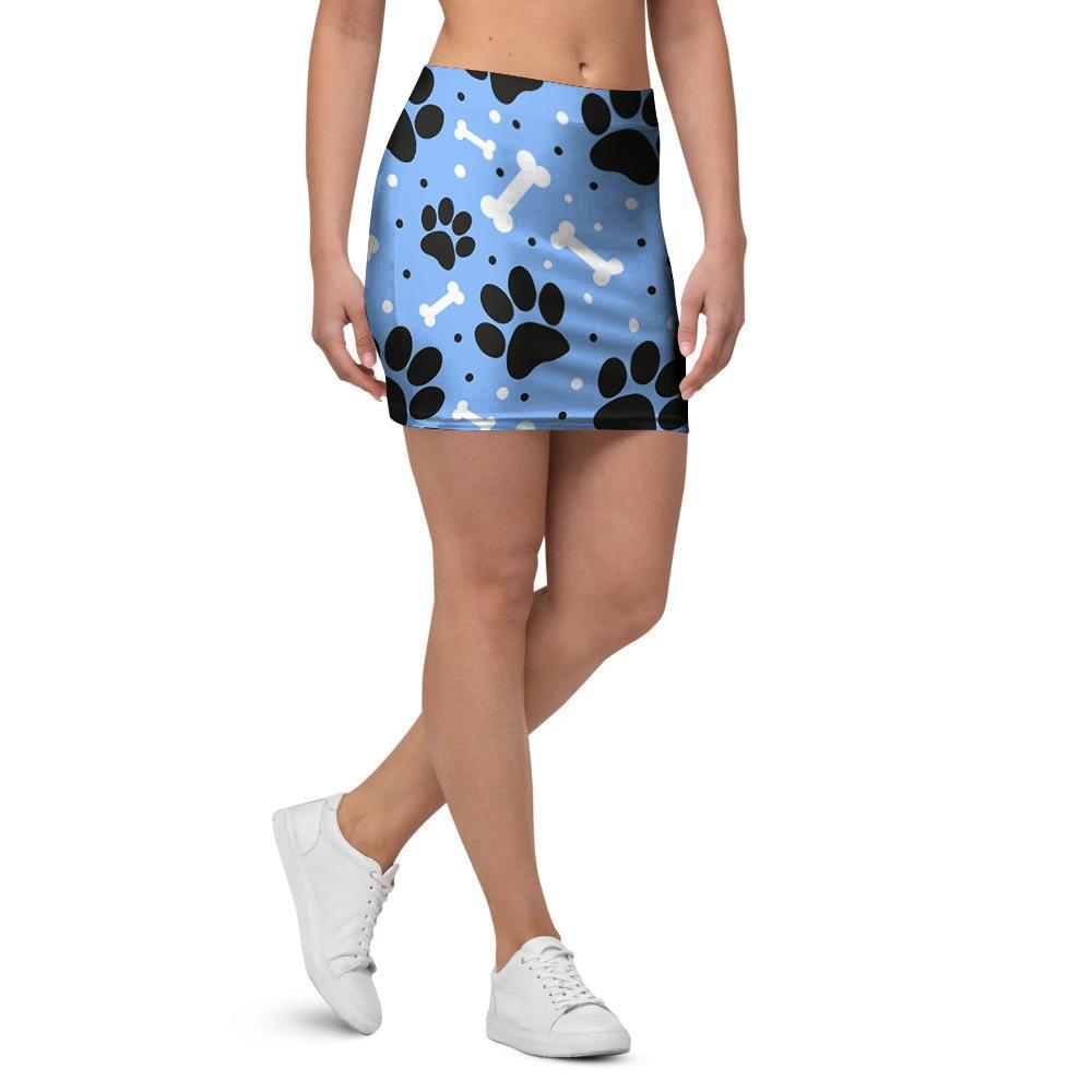 Dog Bone Paw Mini Skirt-grizzshop