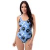 Dog Bone Paw One Piece Swimsuite-grizzshop