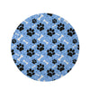 Dog Bone Paw Round Rug-grizzshop