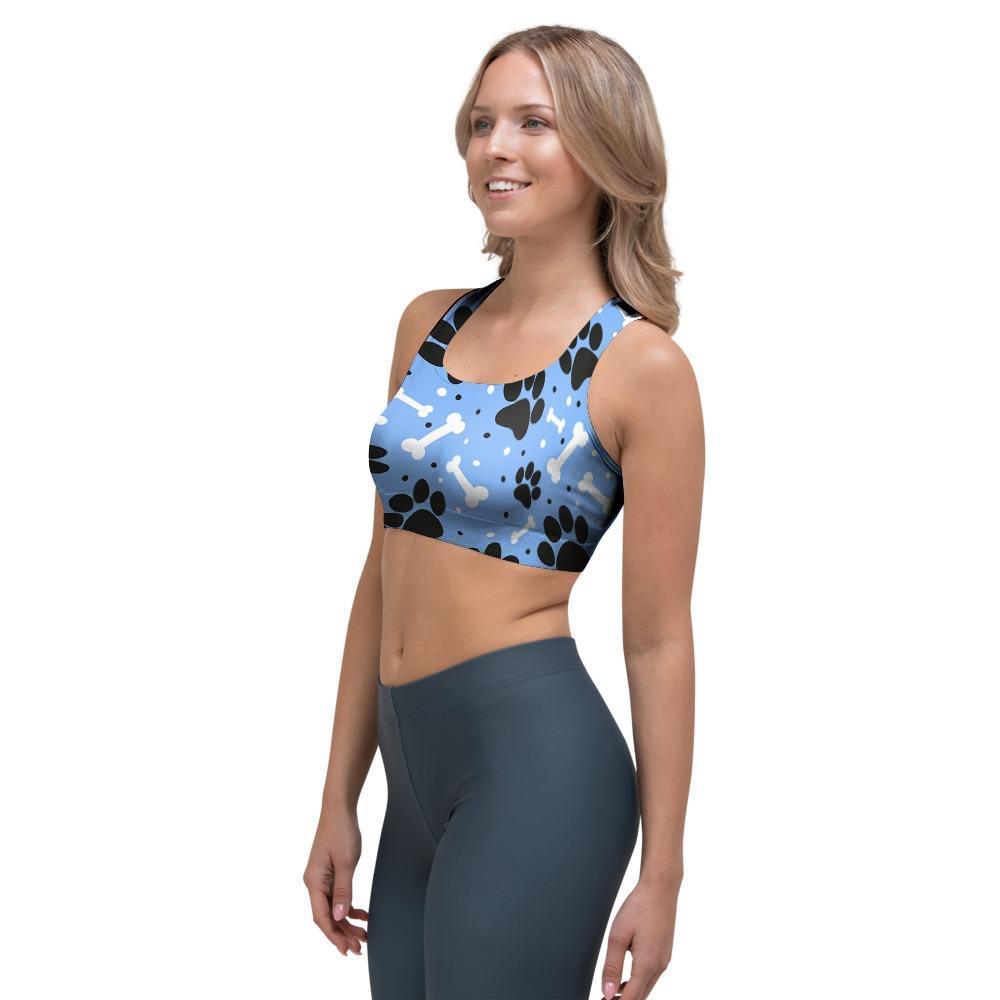 Dog Bone Paw Sports Bra-grizzshop