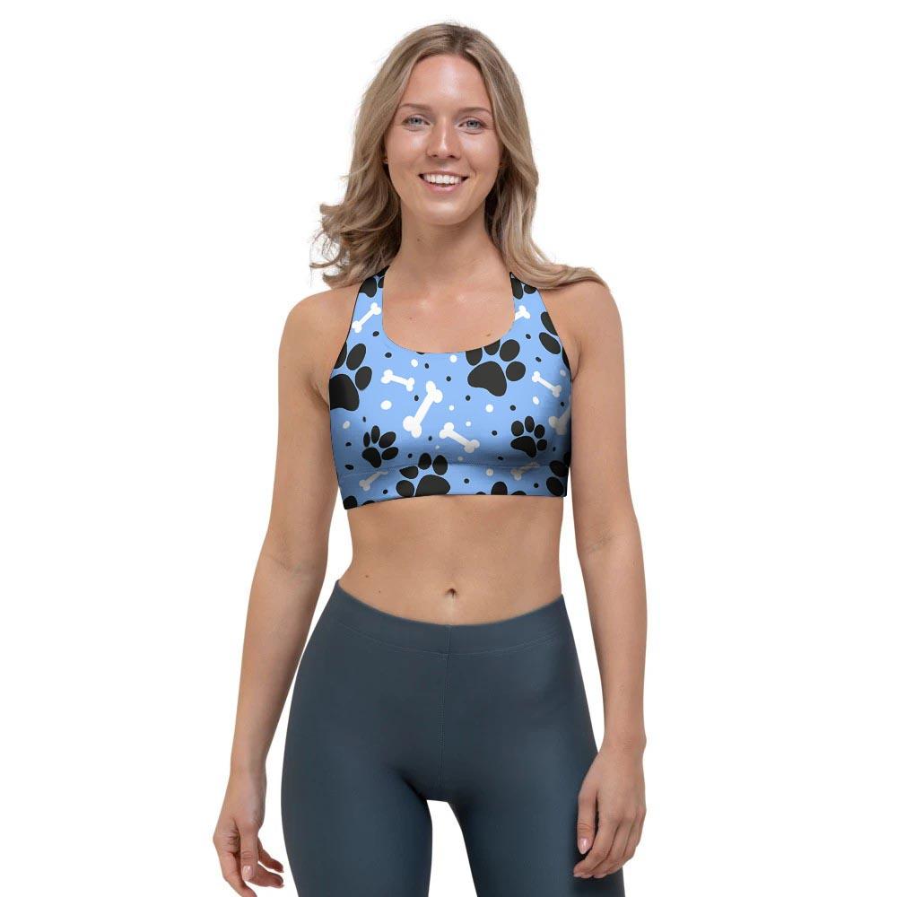 Dog Bone Paw Sports Bra-grizzshop