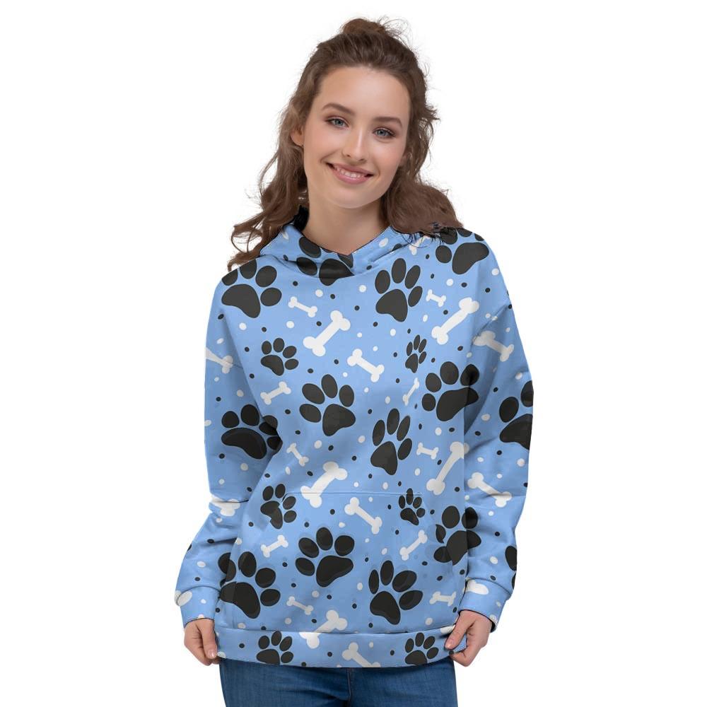 Dog Bone Paw Women's Hoodie-grizzshop