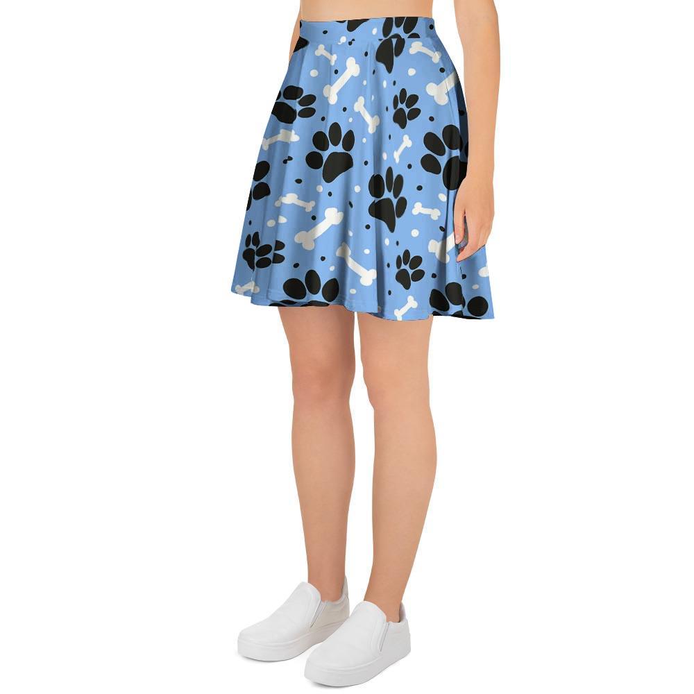 Dog Bone Paw Women's Skirt-grizzshop