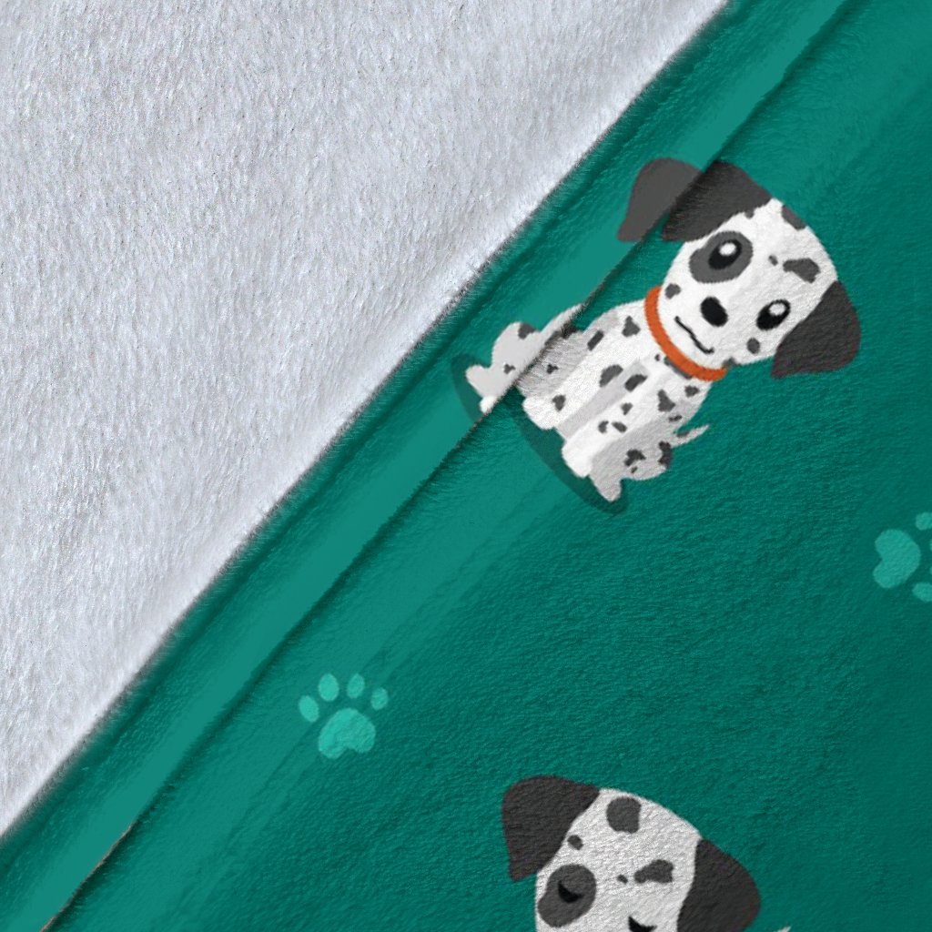 Dog Dalmatian Puppy Pattern Print Blanket-grizzshop