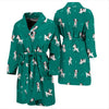 Dog Dalmatian Puppy Pattern Print Men Long Robe-grizzshop