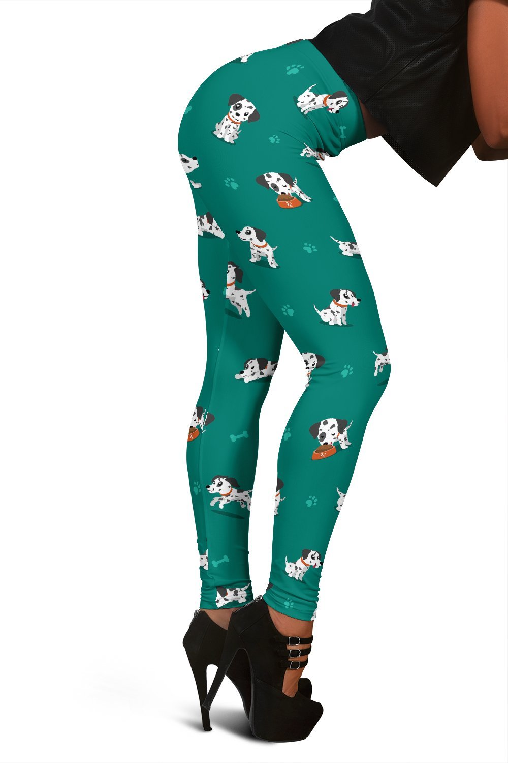 Dog Dalmatian Puppy Pattern Print Women Leggings-grizzshop