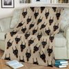 Dog Doberman Pattern Print Blanket-grizzshop