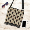 Dog Doberman Pattern Print Crossbody Bags-grizzshop