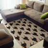 Dog Doberman Pattern Print Floor Mat-grizzshop