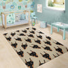 Dog Doberman Pattern Print Floor Mat-grizzshop