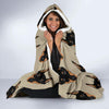 Dog Doberman Pattern Print Hooded Blanket-grizzshop