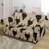 Dog Doberman Pattern Print Loveseat Cover-grizzshop