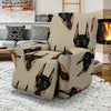 Dog Doberman Pattern Print Recliner Cover-grizzshop