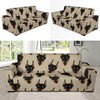 Dog Doberman Pattern Print Sofa Covers-grizzshop