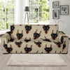 Dog Doberman Pattern Print Sofa Covers-grizzshop