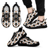 Dog Doberman Print Pattern Black Sneaker Shoes For Men Women-grizzshop