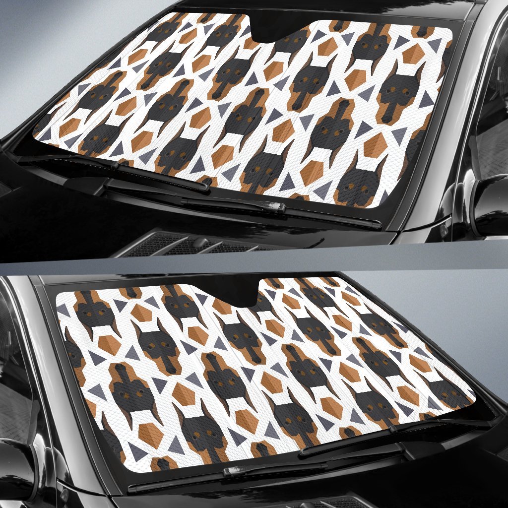 Dog Doberman Print Pattern Car Sun Shade-grizzshop