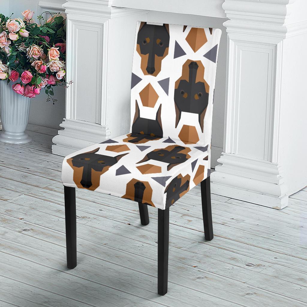 Dog Doberman Print Pattern Chair Cover-grizzshop