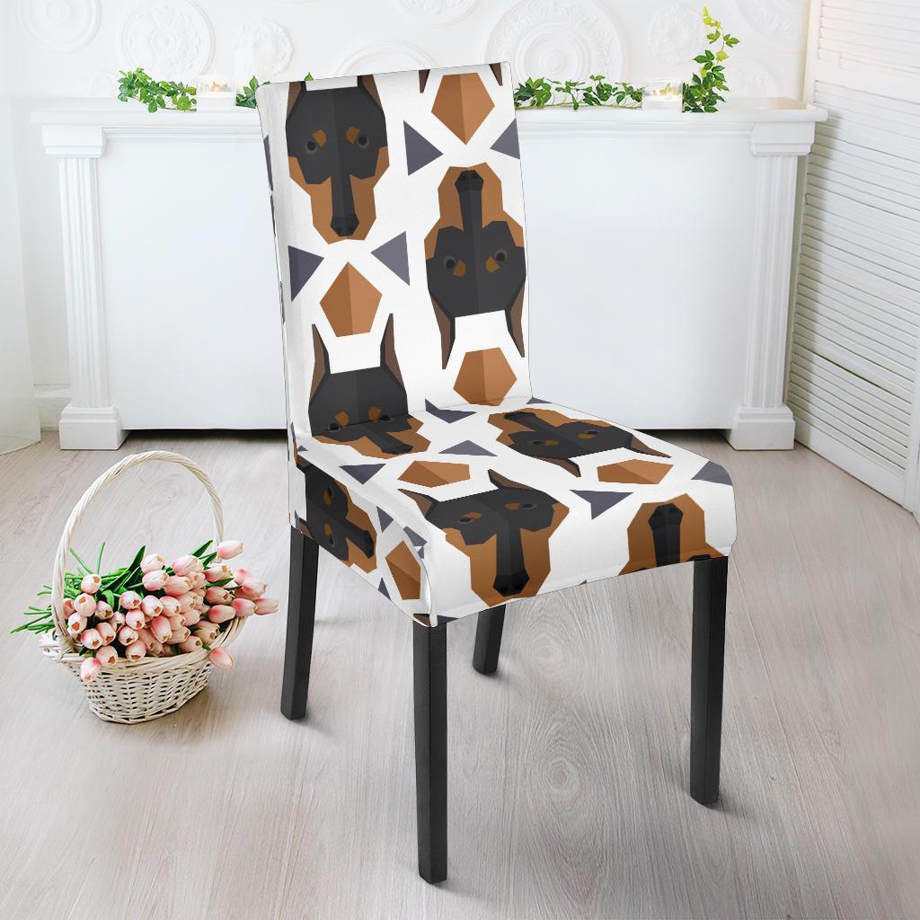 Dog Doberman Print Pattern Chair Cover-grizzshop