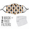 Dog Doberman Print Pattern Face Mask-grizzshop