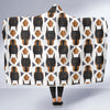 Dog Doberman Print Pattern Hooded Blanket-grizzshop