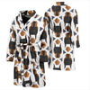 Dog Doberman Print Pattern Men Long Robe-grizzshop