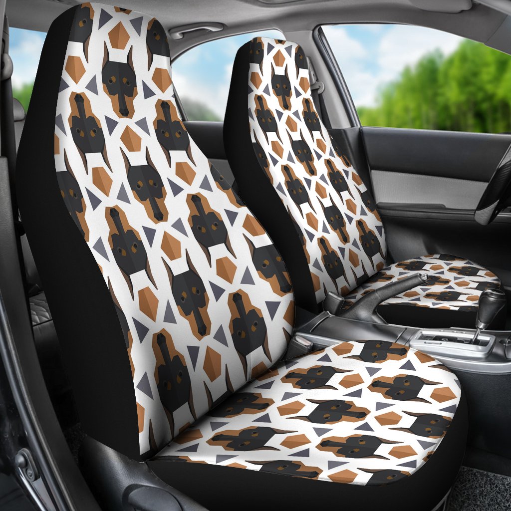 Dog Doberman Print Pattern Universal Fit Car Seat Cover-grizzshop
