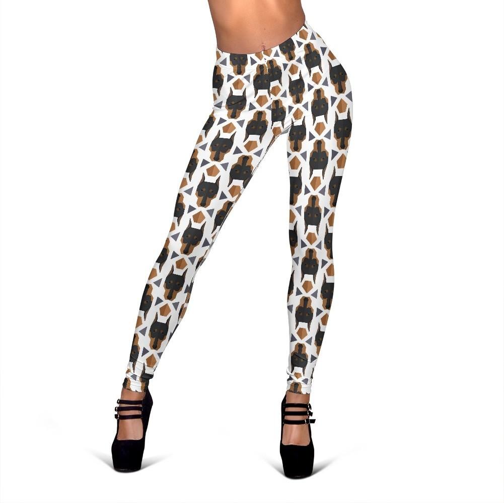 Dog Doberman Print Pattern Women Leggings-grizzshop