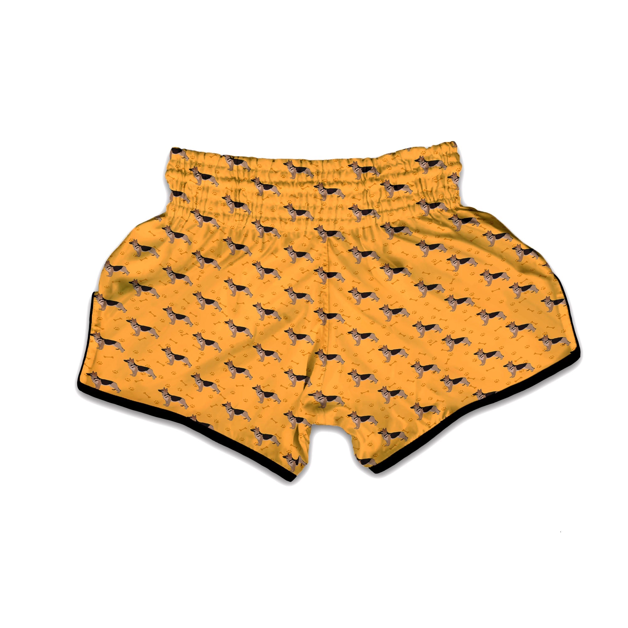 Dog German Shepherd Print Pattern Muay Thai Boxing Shorts-grizzshop