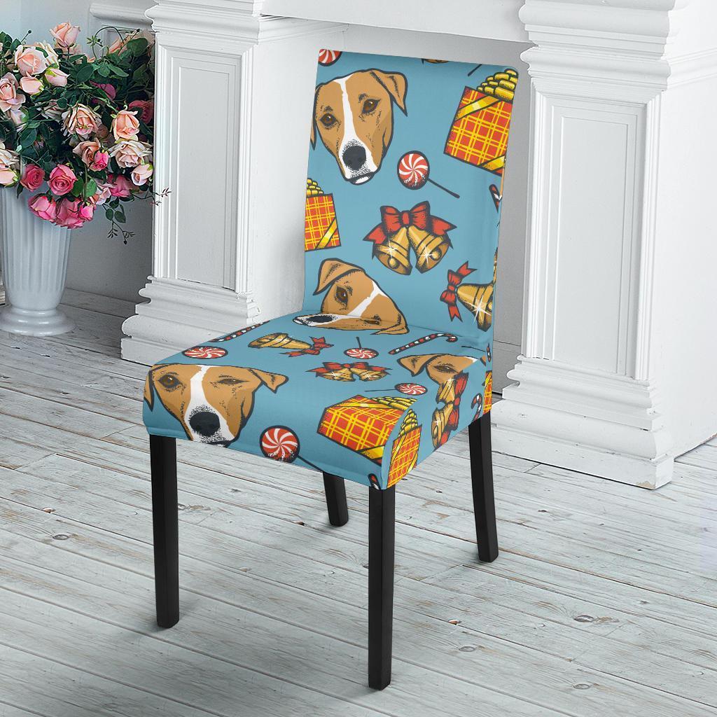 Dog Jack Russell Pattern Print Chair Cover-grizzshop