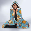 Dog Jack Russell Pattern Print Hooded Blanket-grizzshop