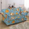 Dog Jack Russell Pattern Print Loveseat Cover-grizzshop