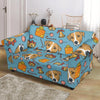 Dog Jack Russell Pattern Print Loveseat Cover-grizzshop