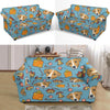 Dog Jack Russell Pattern Print Loveseat Cover-grizzshop