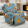 Dog Jack Russell Pattern Print Recliner Cover-grizzshop