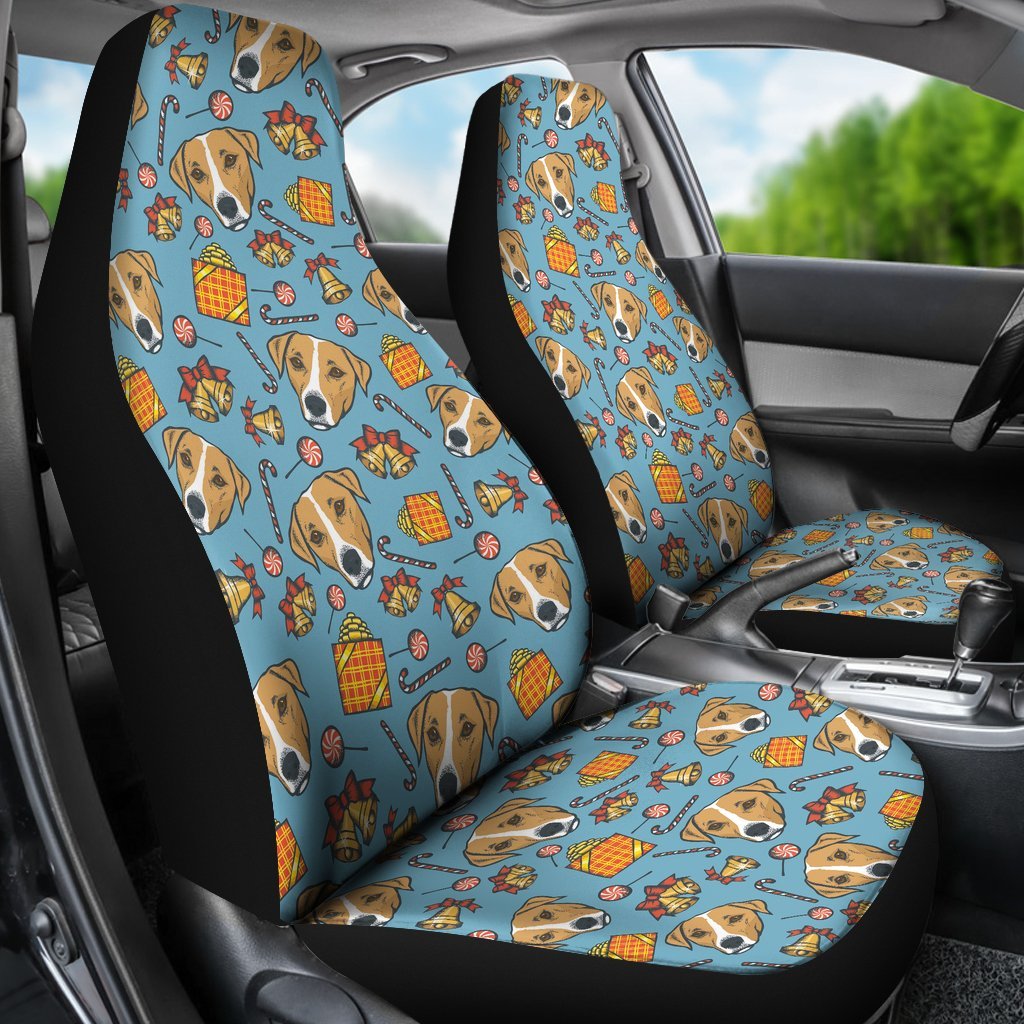Dog Jack Russell Pattern Print Universal Fit Car Seat Cover-grizzshop