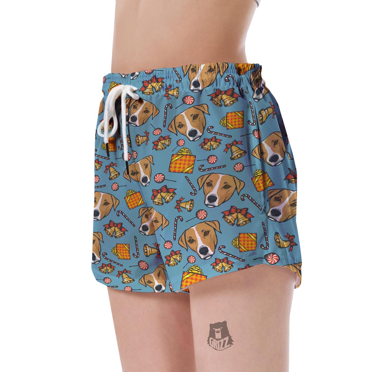 Dog Jack Russell Pattern Print Women's Shorts-grizzshop