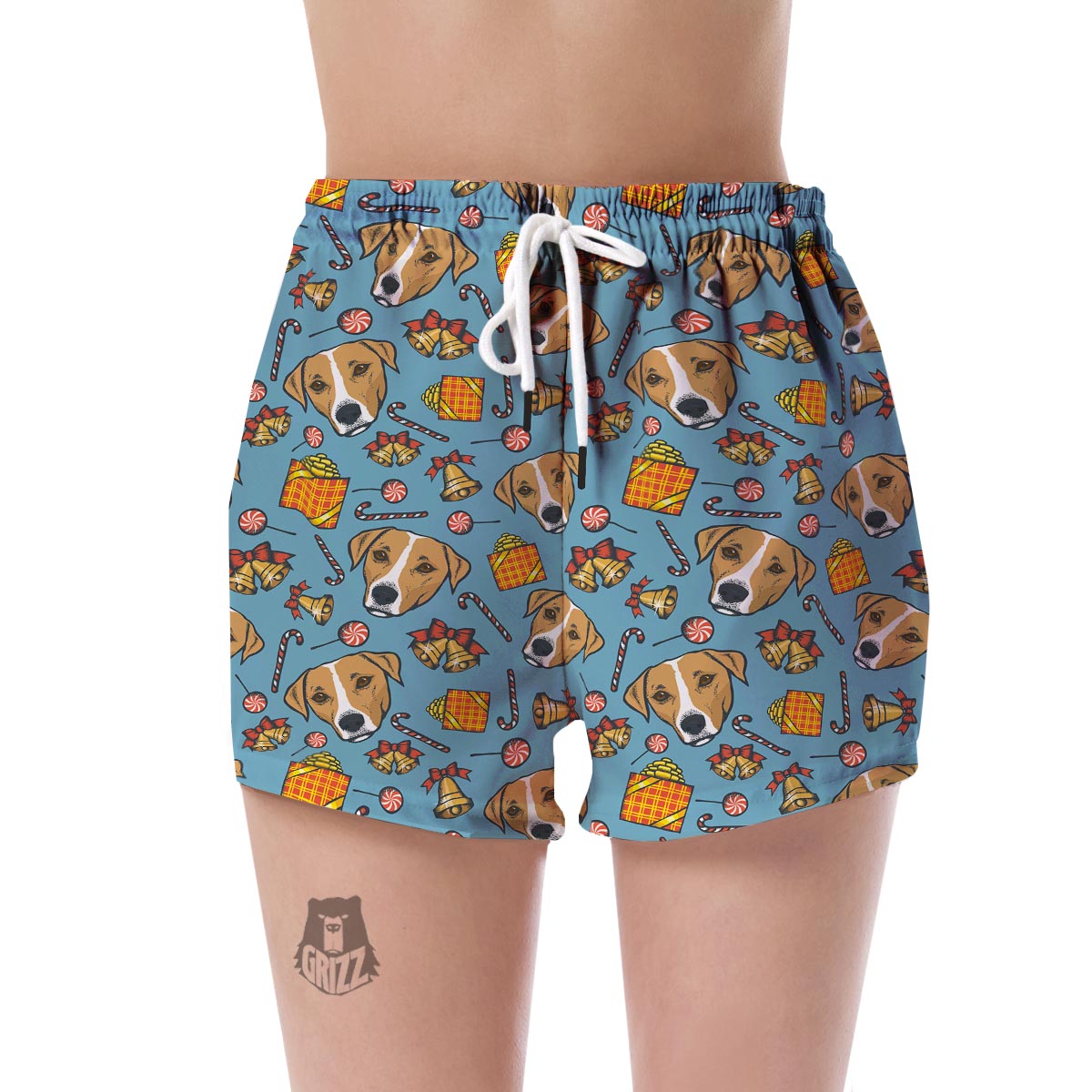 Dog Jack Russell Pattern Print Women's Shorts-grizzshop