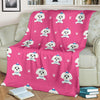 Dog Maltese Puppy Pattern Print Blanket-grizzshop