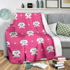 Dog Maltese Puppy Pattern Print Blanket-grizzshop