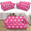 Dog Maltese Puppy Pattern Print Loveseat Cover-grizzshop