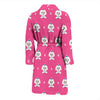 Dog Maltese Puppy Pattern Print Men Long Robe-grizzshop